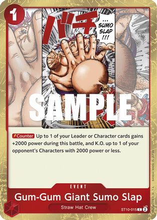 Gum-Gum Giant Sumo Slap (ST10-015) - [Ultra Deck: The Three Captains] Foil