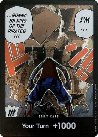 DON!! Card (Luffy vs. Crocodile) (Devil Fruits Collection Vol. 1) - [One Piece Promotion Cards] Foil