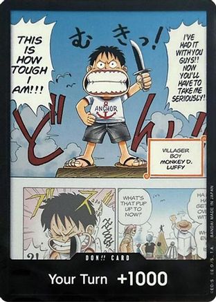 DON!! Card (Young Luffy) (Devil Fruits Collection Vol. 1) - [One Piece Promotion Cards] Foil