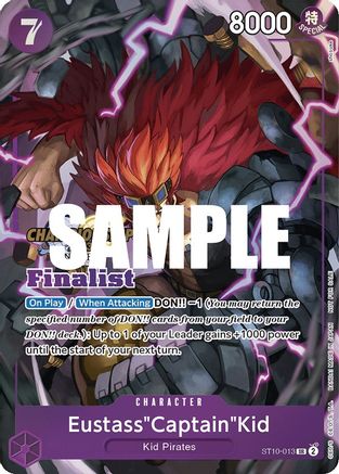 Eustass"Captain"Kid (CS 2023 Top Players Pack) [Finalist] (ST10-013) - [One Piece Promotion Cards] Foil