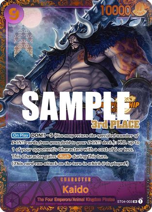 Kaido (CS 2023 Trophy Card) [3rd Place] (ST04-003) - [One Piece Promotion Cards] Foil