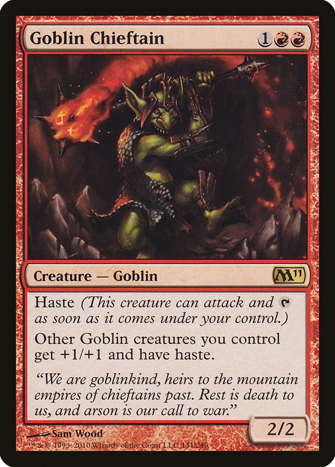 Goblin Chieftain [Magic 2011] Foil
