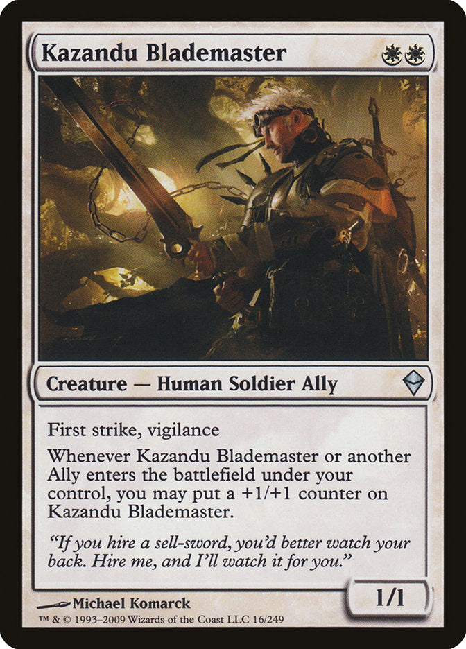 Kazandu Blademaster [Zendikar] Foil