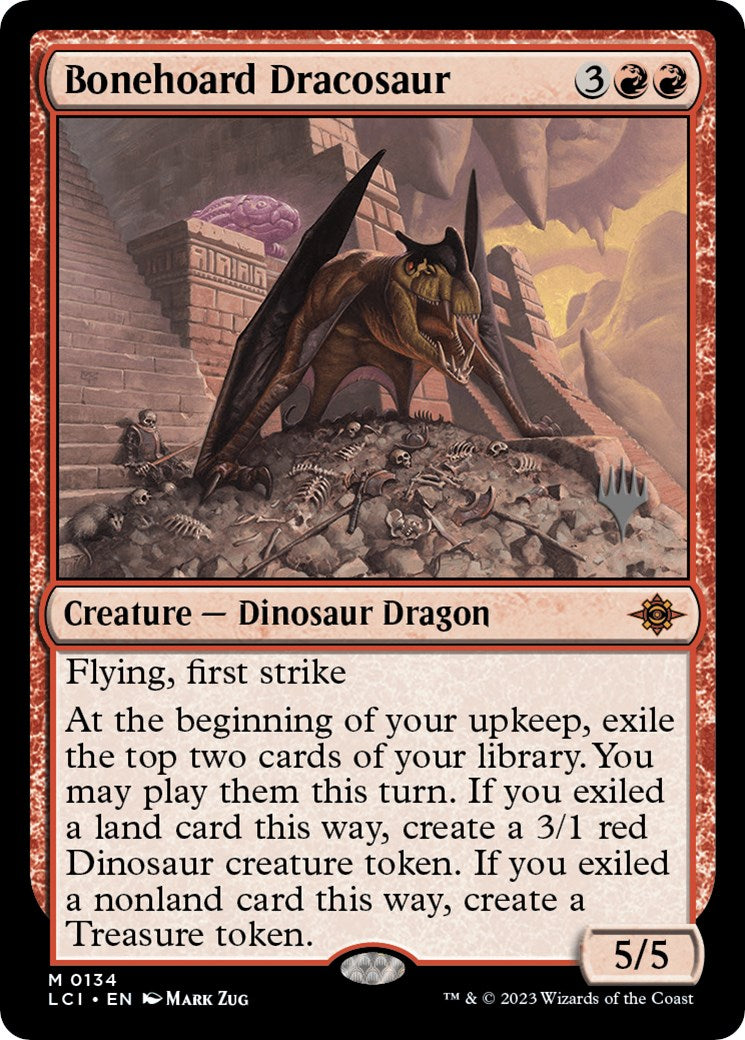 Bonehoard Dracosaur (Promo Pack) [The Lost Caverns of Ixalan Promos] Foil