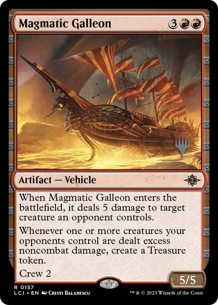 Magmatic Galleon (Promo Pack) [The Lost Caverns of Ixalan Promos] Foil