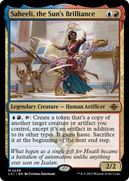 Saheeli, the Sun's Brilliance (Promo Pack) [The Lost Caverns of Ixalan Promos] Foil