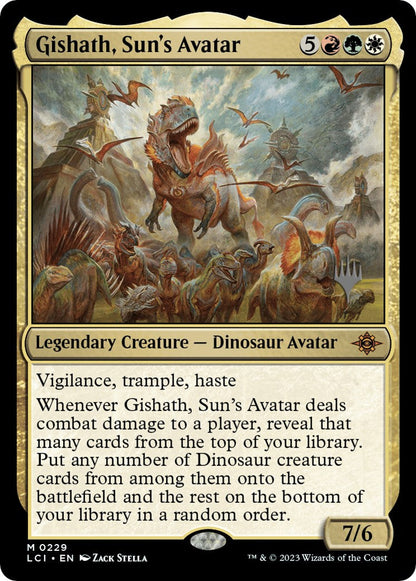 Gishath, Sun's Avatar (Promo Pack) [The Lost Caverns of Ixalan Promos] Foil