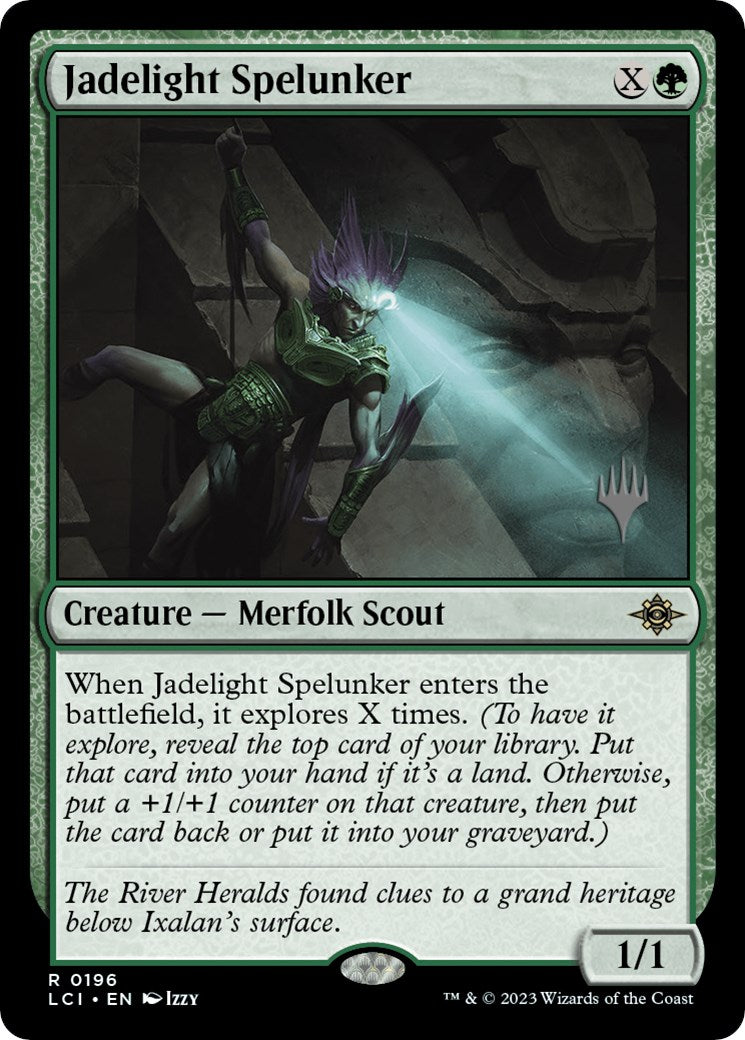 Jadelight Spelunker (Promo Pack) [The Lost Caverns of Ixalan Promos] Foil