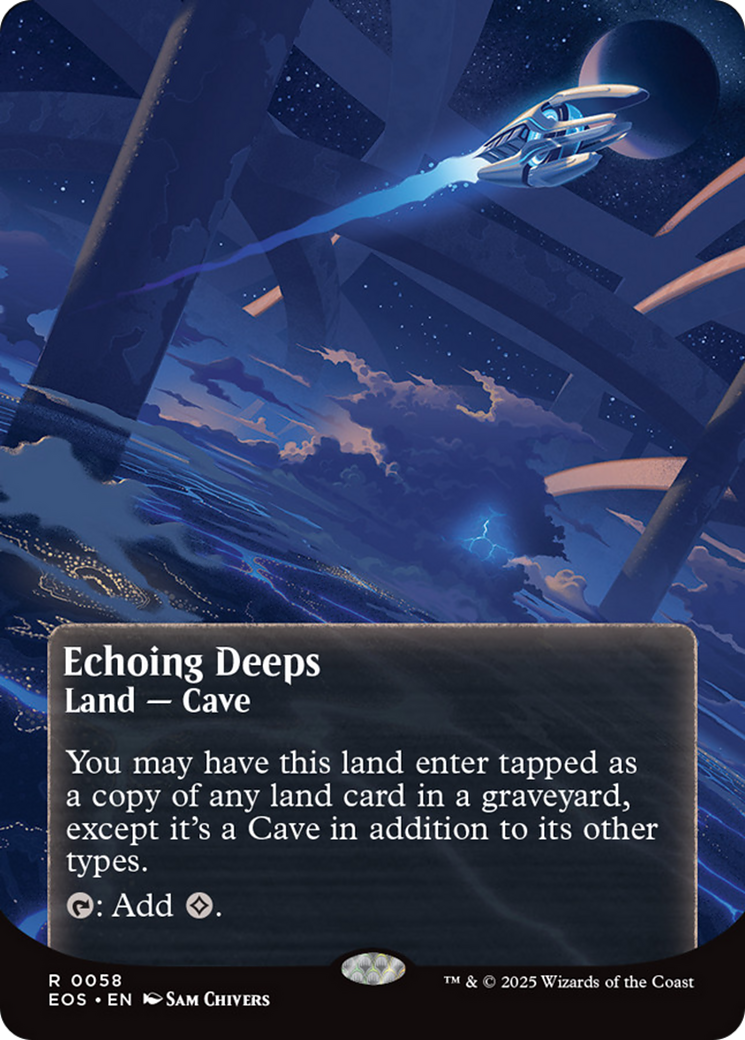 Echoing Deeps (0058) (Borderless) [Edge of Eternities: Stellar Sights] Foil