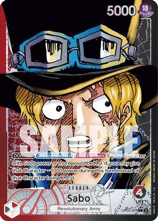 Sabo (001) (Alternate Art) (OP05-001) - [Awakening of the New Era] Foil