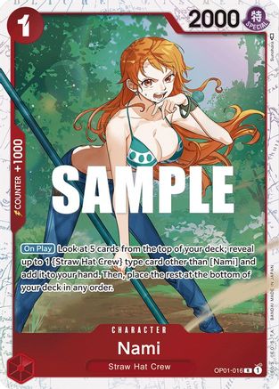 Nami - OP01-016 (Ultra Deck: The Three Captains) (OP01-016) - [One Piece Promotion Cards] Foil