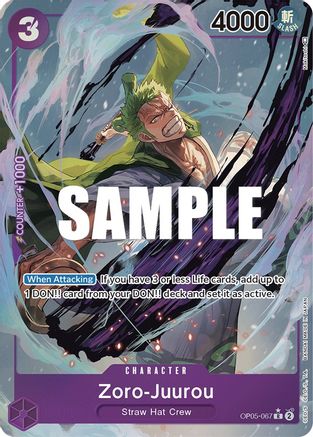 Zoro-Juurou (Alternate Art) (OP05-067) - [Awakening of the New Era] Foil