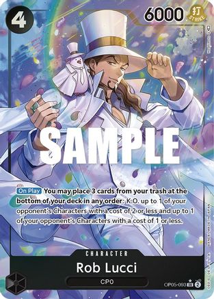 Rob Lucci (093) (Alternate Art) (OP05-093) - [Awakening of the New Era] Foil