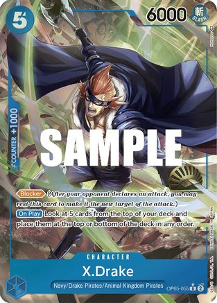 X.Drake (Alternate Art) (OP05-055) - [Awakening of the New Era] Foil