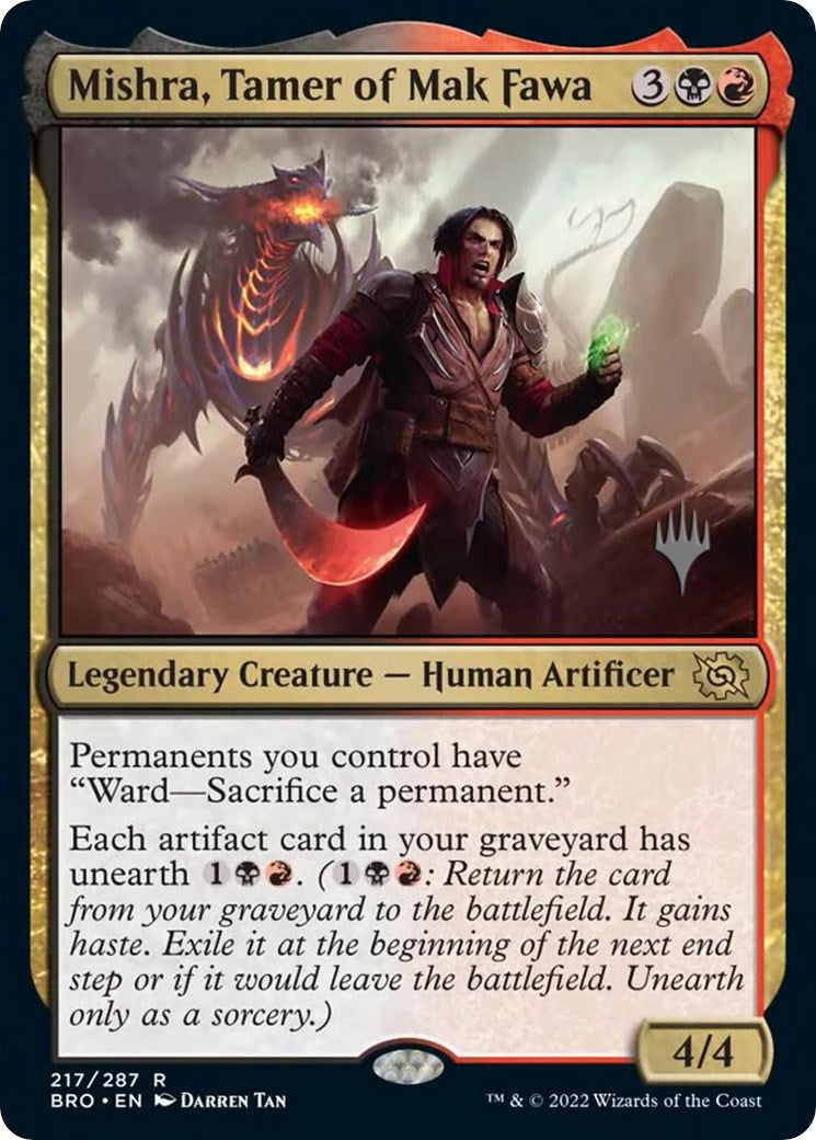 Mishra, Tamer of Mak Fawa (Promo Pack) [The Brothers' War Promos] Foil