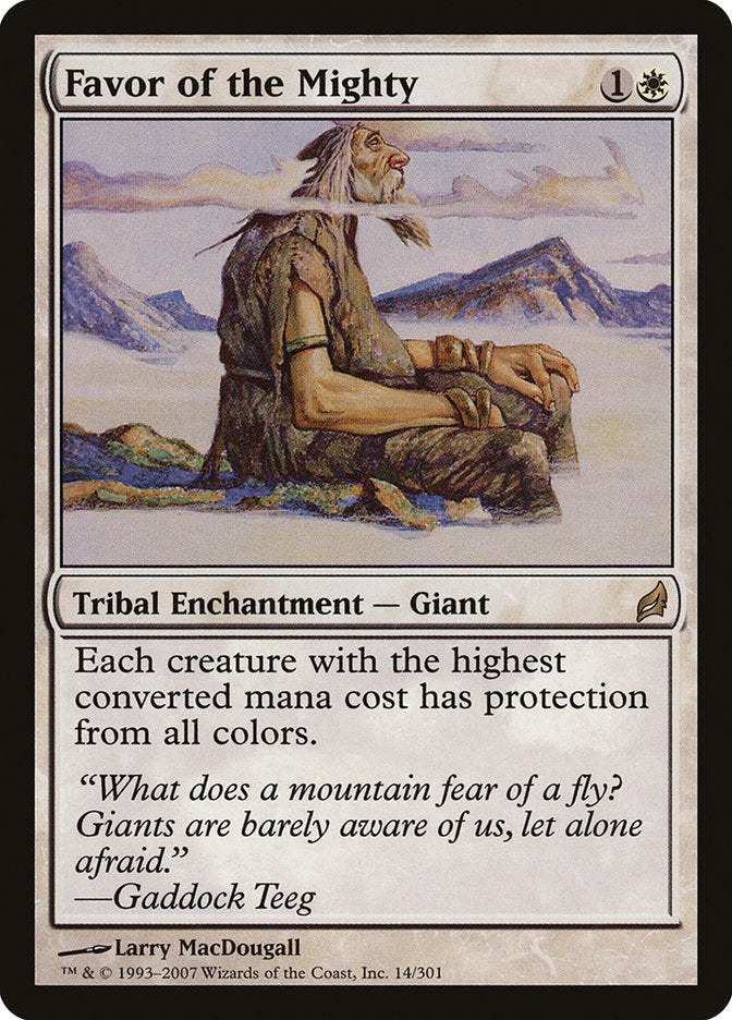 Favor of the Mighty [Lorwyn] Foil