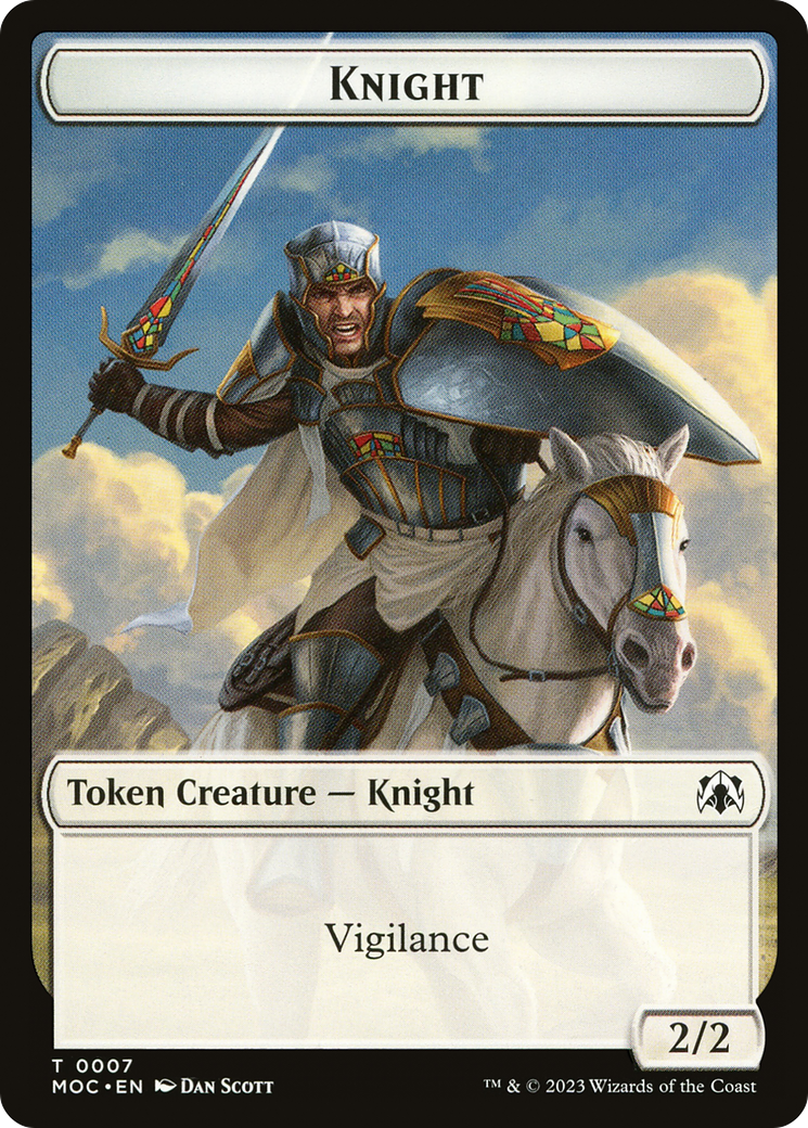 Knight  [March of the Machine Commander Tokens]