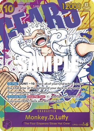 Monkey.D.Luffy (119) (Alternate Art) (OP05-119) - [Awakening of the New Era] Foil