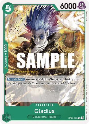 Gladius (OP05-025) - [Awakening of the New Era: 1st Anniversary Tournament Cards]