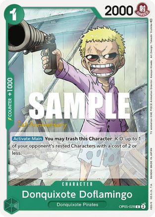 Donquixote Doflamingo (028) (OP05-028) - [Awakening of the New Era: 1st Anniversary Tournament Cards]