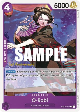 O-Robi (OP05-063) - [Awakening of the New Era: 1st Anniversary Tournament Cards]