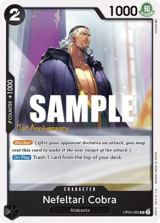 Nefeltari Cobra (OP05-085) - [Awakening of the New Era: 1st Anniversary Tournament Cards]
