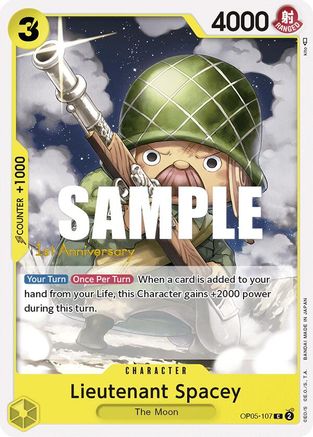 Lieutenant Spacey (OP05-107) - [Awakening of the New Era: 1st Anniversary Tournament Cards]