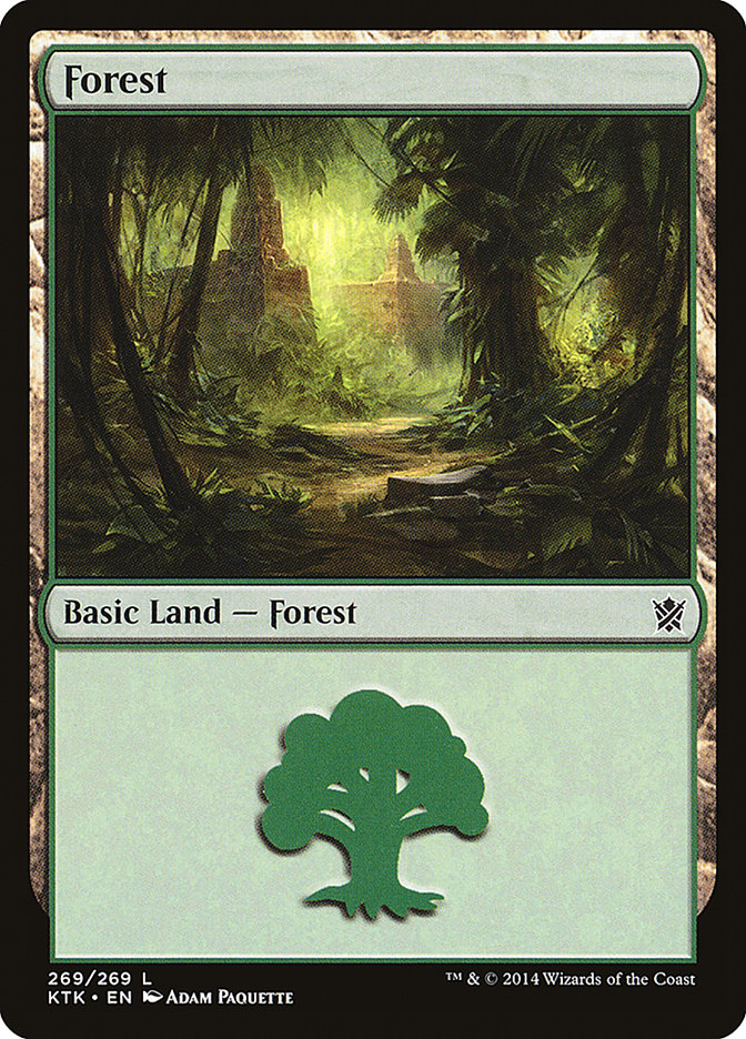 Forest (269) [Khans of Tarkir] Foil