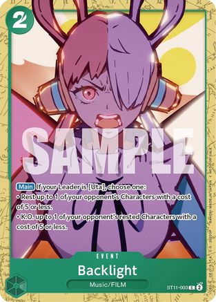 Backlight (Starter Deck 11: Uta Deck Battle) (ST11-003) - [One Piece Promotion Cards]