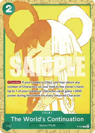 The World's Continuation (Starter Deck 11: Uta Deck Battle) (P-059) - [One Piece Promotion Cards]