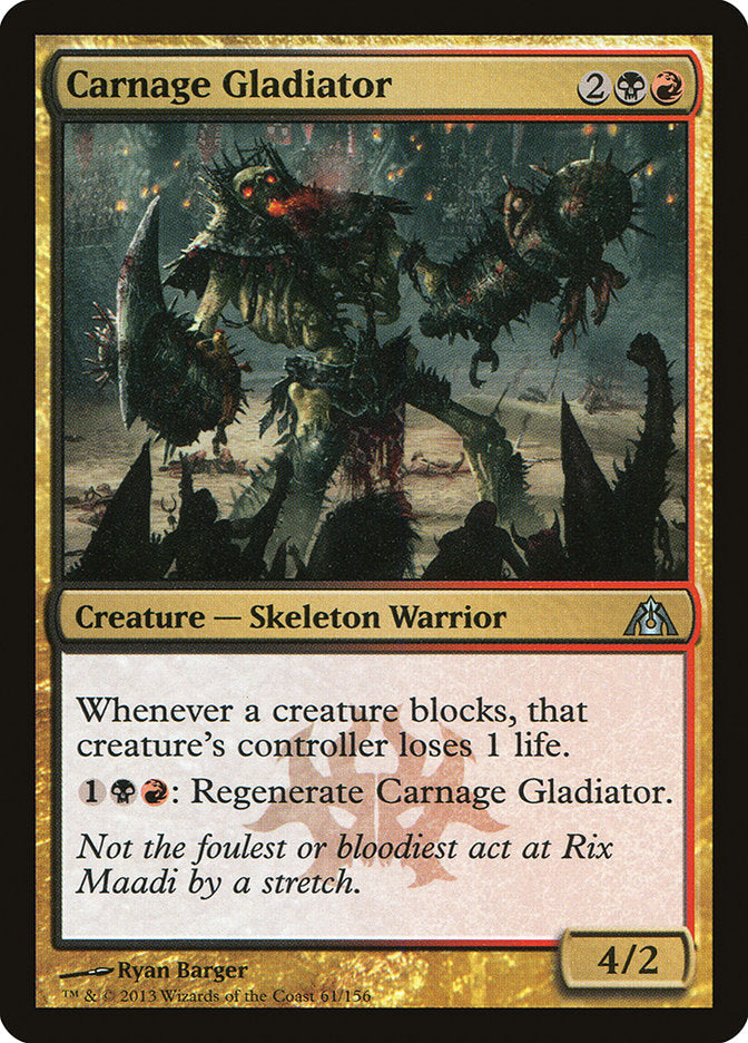Carnage Gladiator [Dragon's Maze] Foil