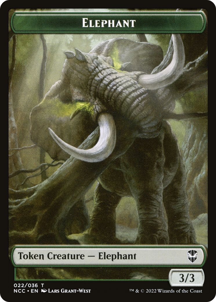 Elephant  [New Capenna Commander Tokens] Foil
