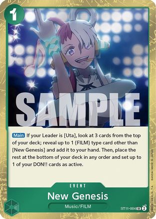 New Genesis (ST11-004) - [Starter Deck 11: Uta] Foil