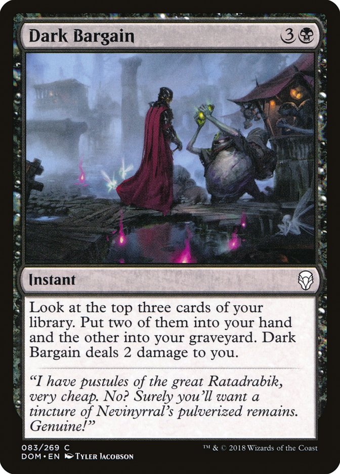 Dark Bargain [Dominaria] Foil