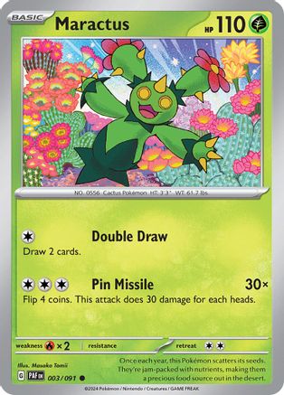 Maractus (003/091) [Scarlet & Violet: Paldean Fates] Reverse Holofoil