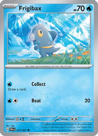 Frigibax (017/091) [Scarlet & Violet: Paldean Fates] Reverse Holofoil