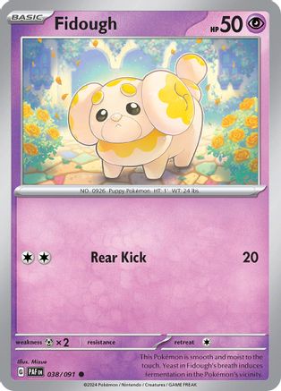 Fidough (038/091) [Scarlet & Violet: Paldean Fates] Reverse Holofoil