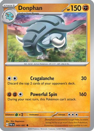 Donphan (049/091) [Scarlet & Violet: Paldean Fates] Reverse Holofoil