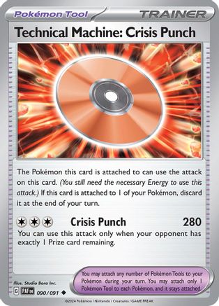 Technical Machine: Crisis Punch (090/091) [Scarlet & Violet: Paldean Fates] Reverse Holofoil