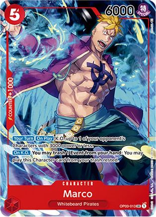 Marco (Japanese 1st Anniversary Set) (OP03-013) - [One Piece Promotion Cards] Foil