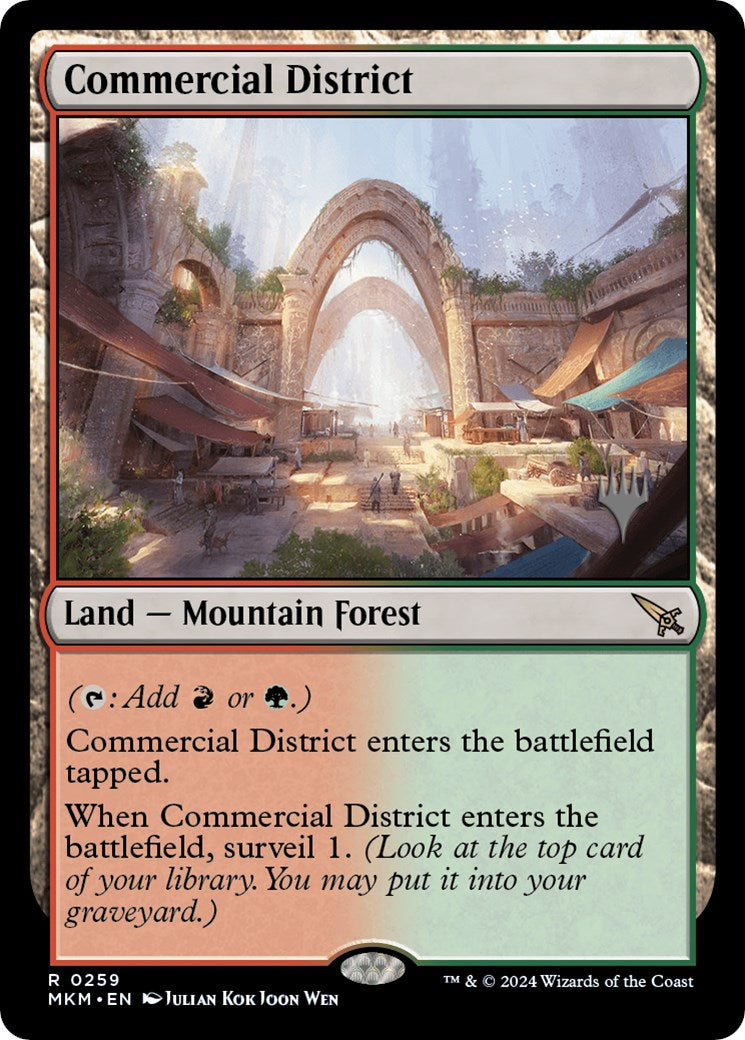 Commercial District (Promo Pack) [Murders at Karlov Manor Promos] Foil