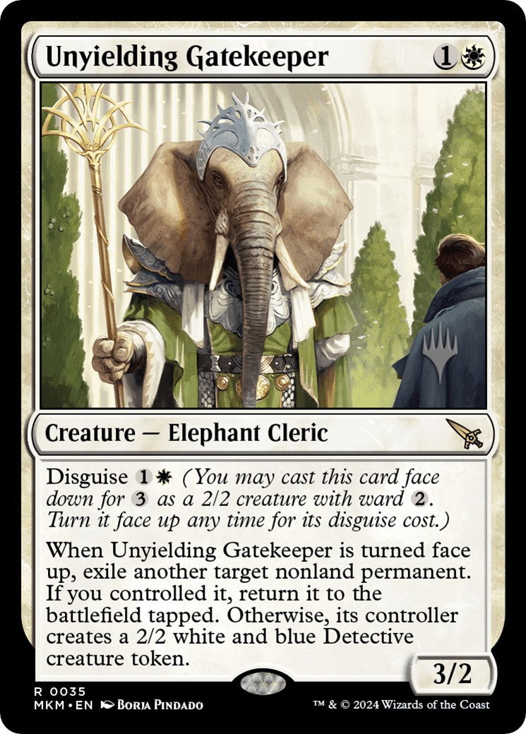 Unyielding Gatekeeper (Promo Pack) [Murders at Karlov Manor Promos] Foil