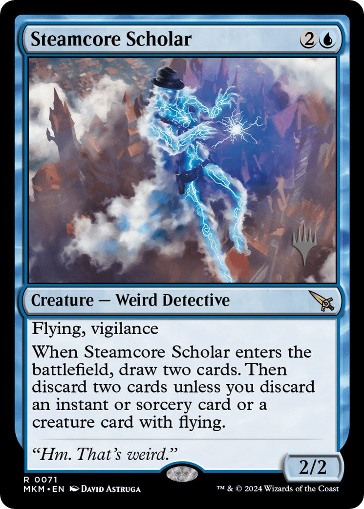 Steamcore Scholar (Promo Pack) [Murders at Karlov Manor Promos] Foil