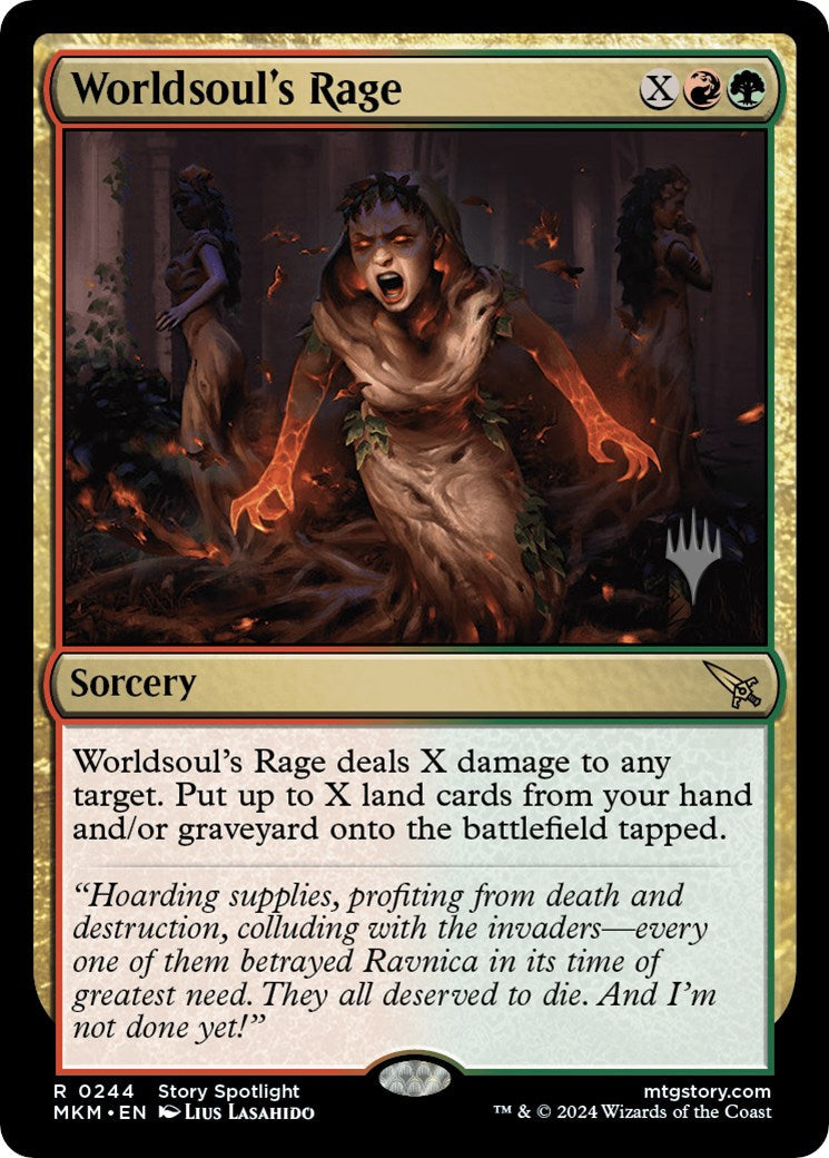Worldsoul's Rage (Promo Pack) [Murders at Karlov Manor Promos] Foil