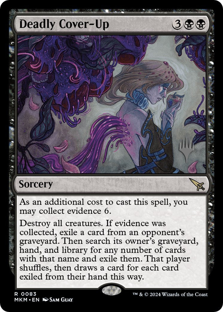 Deadly Cover-Up (Promo Pack) [Murders at Karlov Manor Promos] Foil