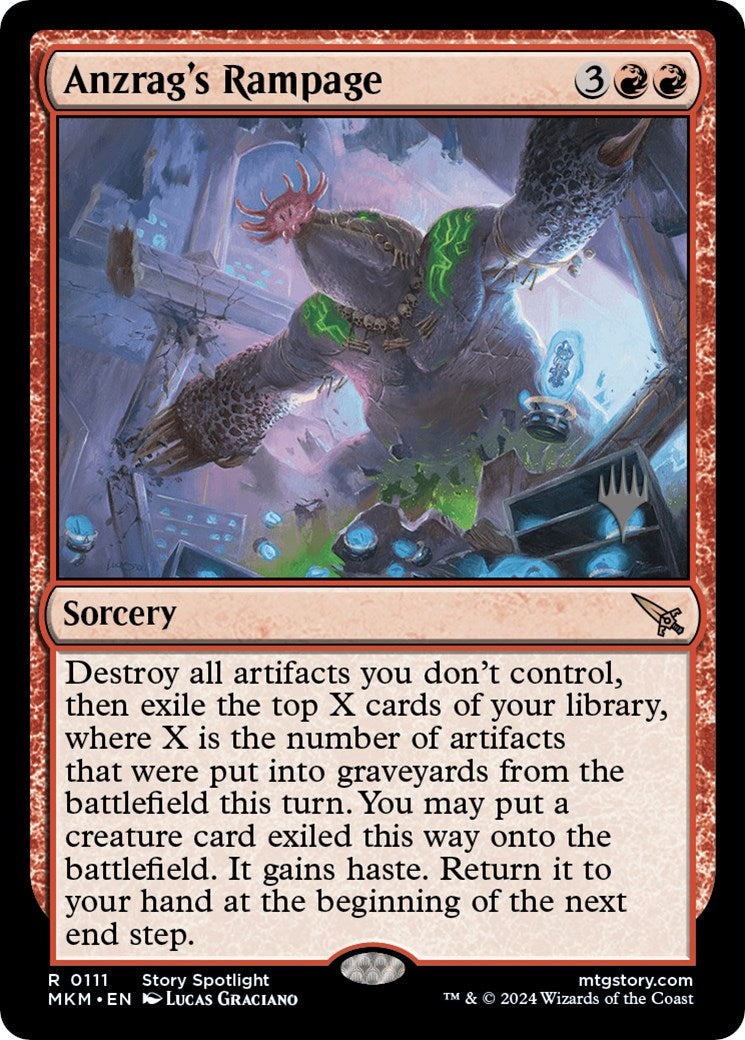 Anzrag's Rampage (Promo Pack) [Murders at Karlov Manor Promos] Foil