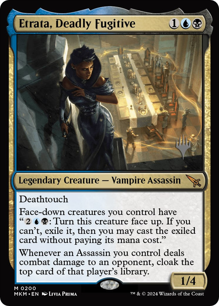 Etrata, Deadly Fugitive (Promo Pack) [Murders at Karlov Manor Promos] Foil