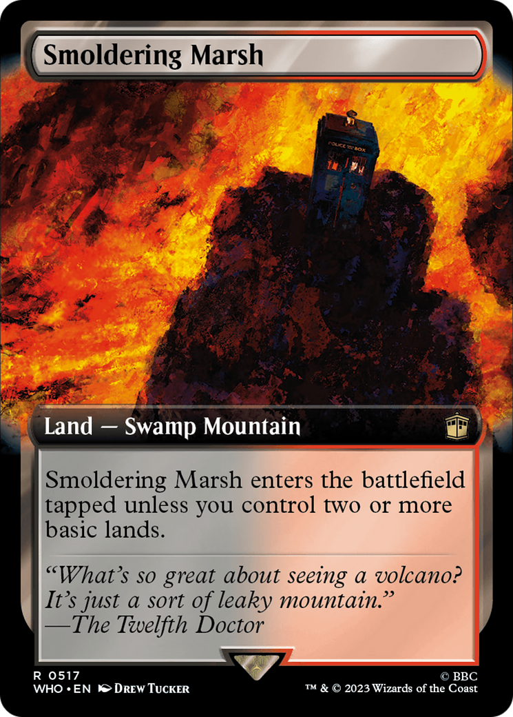 Smoldering Marsh (Extended Art) [Doctor Who] Foil