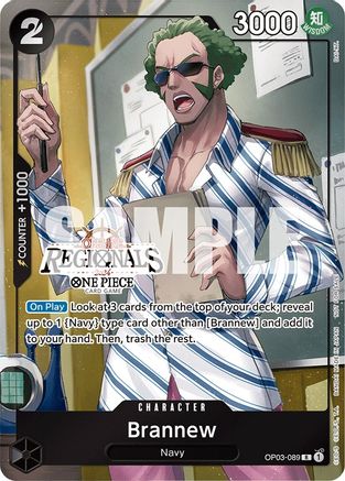 Brannew (Offline Regional 2024) [Participant] (OP03-089) - [One Piece Promotion Cards] Foil