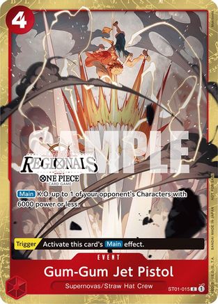 Gum-Gum Jet Pistol (Offline Regional 2024) [Participant] (ST01-015) - [One Piece Promotion Cards] Foil